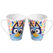 2 Canecas Infantil Desenho Bluey e Bingo 360ml Estampada