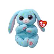 Pelúcia Ty Beanie Bellies Coelho Azul Skippy 15cm – Original, Macio, com Olhos Brilhantes, Pintinhas Coloridas e Ideal para Páscoa e Presentear