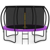 Trampolim JUMPZYLLA 2,4m, 3m, 3,6m, 4,3m, 4,6m, 4,9m com Rede de Proteção, Escada e Revestimento Antiferrugem, Aprovado pela ASTM, para Crianças.