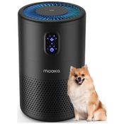 Purificador de Ar MOOKA para Ambientes Amplos de até 100 m², Filtro de Ar True HEPA H13, Elimina Odores, Fumaça, Poeira, Pólen e Pelos de Animais