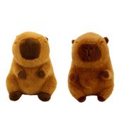 Pelúcia - Capivara Sentada - Marrom - BBR Toys