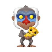 Boneco - Funko Pop - Disney - O Rei Leão - Rafiki com Simba - Candide