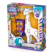Boneco de Pintar Pintura Safari Girafa Com Tintas e Pincel Adijomar
