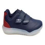 Tênis Infantil Kidy Led Velcro Azul