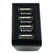 Carregador Tomada 4 Portas Usb C/ Cabo 1,2 M Turbo Oex Cg400