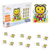 Jogo Desafio Das Cores Abelha Loopi Toys 12 colmeias Madeira