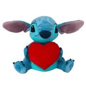 Pelúcia Stitch Coração Com Luz e Som 2m+ Multikids