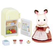 Mãe Coelho Chocolate E Geladeira Sylvanian Families Epoch