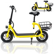 Patinete Elétrico com Assento para Adultos Alcance 20km e Peso 120kg, Beston Sports, Verde