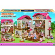 CASA TELHADO VERMELHO COM LUZES - SOTÃO SECRETO -  SYLVANIAN FAMILIES - EPOCH