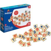 Jogo Brincando com Letras e Números 72 peças Xalingo