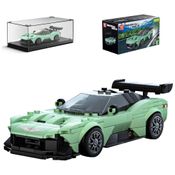 Kit de Construção Carro Martin Vulcan com 369 Peças e Vitrine de Acrílico para Crianças Acima de 8 Anos, Mold King, Verde