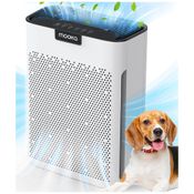 Purificador de Ar para Ambientes até 185m² com Filtro H13 HEPA, Função de Aromaterapia e 4 Velocidades, 110V, MOOKA KJ190L, Branco