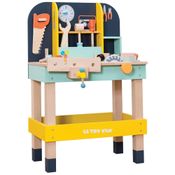 Bancada de Ferramentas Infantil de Madeira, Educacional, Ferramentas de Madeira, Para Crianças 3+ Anos, Le Toy Van, Azul