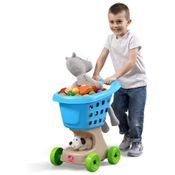 Carrinho de Compras Infantil, Feito de Plástico Durável, Para Crianças a Partir de 2 Anos, Step2 Little Helper's, Azul