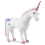 Pelúcia Unicórnio 60 cm de Altura com Design Realista para Crianças Acima de 3 Anos, Melissa & Doug, Branco