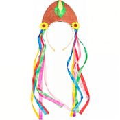 Chapeu Maria Bonita com Tiara pra Roupa de Festa Junina Cangaceira Infantil e Adulto -