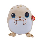 Pelúcia Ty Squishy Beanies Morsa Toofers 21cm Marrom Claro, macio e divertido! Ideal para o quarto, decorar e presentear com carinho