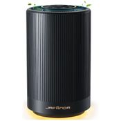 Purificador de Ar Portátil, para Ambientes até 40m² com Filtro H13 HEPA, Luz Noturna e 3 Velocidades, 110V 10W, Jafnda JF100, Preto