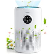 Purificador de Ar para Ambientes até 126m² com Filtro H13 HEPA, Temporizador, Função de Aromaterapia, Esponja, Baixo Ruído e Economia de Energia,