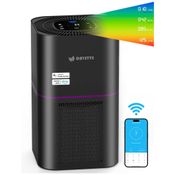Purificador de Ar para Ambientes até 200m² com Filtro HEPA Ture H13, 4 Velocidades e Controle por APP via WiFi e Compatível com Alexa, 110V, DAYETTE,
