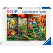 Puzzle 1000 peças Jardim Oriental - Importado - Ravensburger