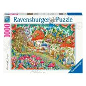 Puzzle 1000 peças Casa de Cogumelos - Importado - Ravensburger