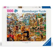 Puzzle 1000 peças Caos na Galeria - Importado - Ravensburger