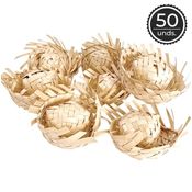 Kit 50 Mini Chapéu de Palha Decoração Festa Junina São João e Arraiá para Docinhos e Decoração de Mesa -
