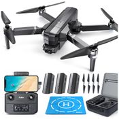 Drone com Câmera 4K para Adultos, GPS, Auto Retorno, 84 Min de Voo e 3 Baterias, Ruko F11GIM2, Preto