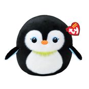 Pelúcia Ty Squishy Beanies Neve Pinguim 21cm – Um presente super macio, com charme ártico e certificado Inmetro para colecionar e se aconchegar!