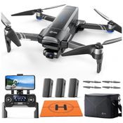 Drone e Acessórios para Adultos 4K/30 FPS com Câmera 4K, Transmissão de Vídeo até 3 km, Autonomia de 84 Minutos, Gimbal de 2 Eixos, Antivibração EIS