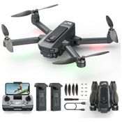 Drone com Câmera 1080P FPV para Crianças e Adultos, Iniciantes, Transmissão 5G, Motor Sem Escova, 3D Flips, 2 Baterias, WeFone, Preto
