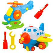 Brinquedo Baby de Montar com Chave Avião e Helicóptero