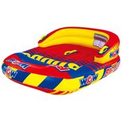 Boia Rebocável para 2 Pessoas, Carga Máx 155 kg, Perfeito Para Crianças e Adultos com Alças , WOW Sports, Colorida