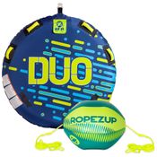Boia Rebocável para 1 a 2 Pessoas com 4 Alças e Gancho de Reboque, ZUP Duo, Azul