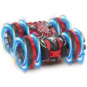 Carrinho de Controle Remoto Anfíbio 4x4 à Prova d'Água com 2.4 GHz, Giro 360º e Luzes de LED - Presente para Crianças.Fygurso