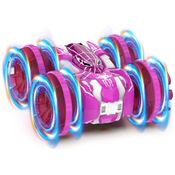 Carro de Controle Remoto Anfíbio 4x4 2.4 GHz - Carrinho 360º Acrobático à Prova d'Água com Luzes LED,Fygurso