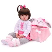 Boneca Bebe Reborn Laura Baby Sarah Coelho Corpo 100% Vinil