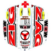 Boia Inflável Rebocável Zig Zag, 2 Pessoas, Dirigível, WOW SPORTS 12 1050, Vermelho