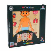 Educa Play - Quebra-Cabeça Corpo Humano - Menino Bdm49 - Polibrinq