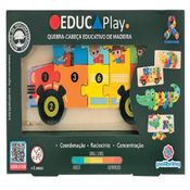Educaplay Quebra-Cabeça Educativo de Madeira – Polibrinq