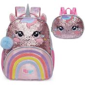 Kit Mochila de Costas Infantil Pack Me Sweet Uni + Lancheira