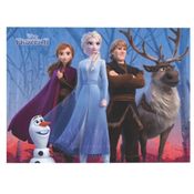 Painel Festa Frozen 2 Gigante 140 cm Retangular em Tecido TNT Decoração Aniversário Elsa -