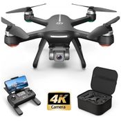 HS700E Drone com Câmera 4K UHD 130 Graus FOV GPS 5GHz, Retorno Automático, HOLY STONE, Preto