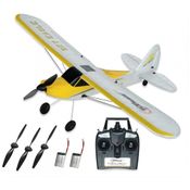 Top Race TR C385 Avião de Controle Remoto para Adultos com 3 Hélices, Idade Recomendada 14