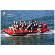 Boia Rebocável Aquática para Pessoas, ISLAND HOPPER RSPVC 10 , Vermelho