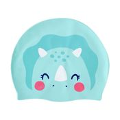 Touca de Natação Infantil Silicone Verde Água Dina Love Tip Top