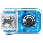 Câmera Divertida com Impressão Instantânea até 80 Fotos para Crianças de 4 a 11 Anos, VTECH, Azul