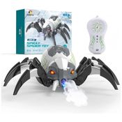 Robô Aranha DEERC com Controle Remoto para Crianças Acima de 5 Anos, Branco
